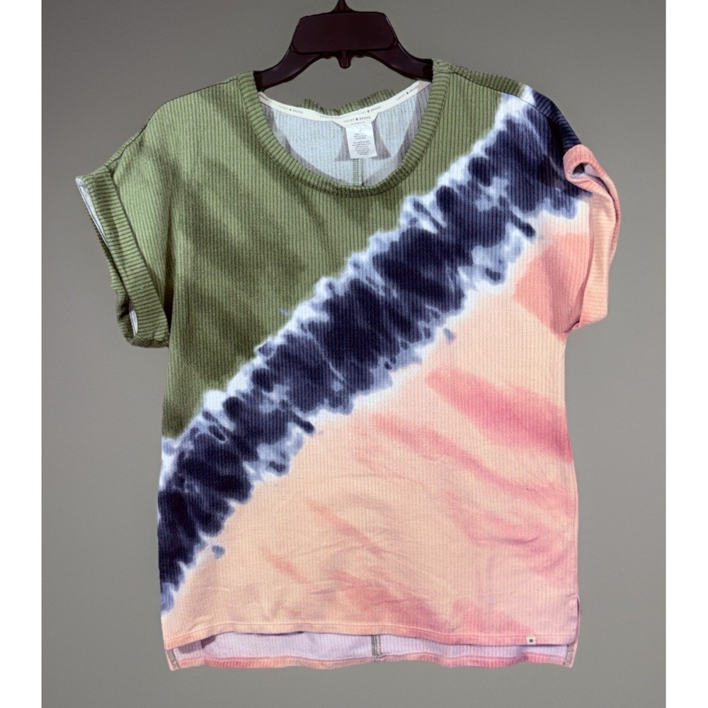 Lucky Brand Lounge Pant. And Top Tie-Dye Woman's L Multicolor Soft Cotton Set - Picture 2 of 6
